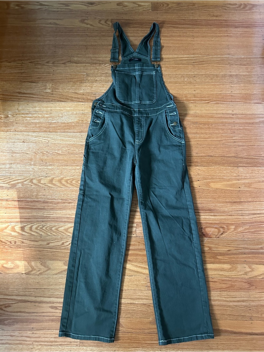 American Bazi Forest Green Cotton Overalls Jumpsuit